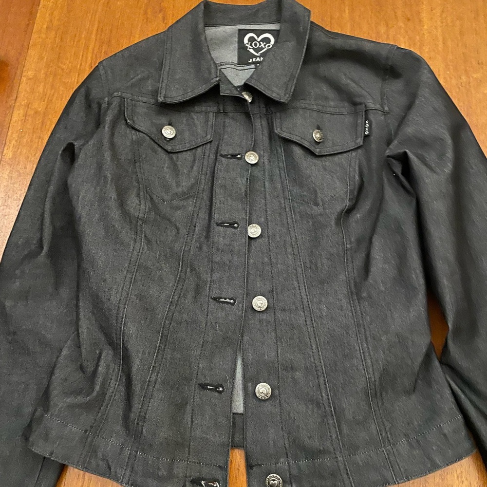 Gray Jean Jacket
